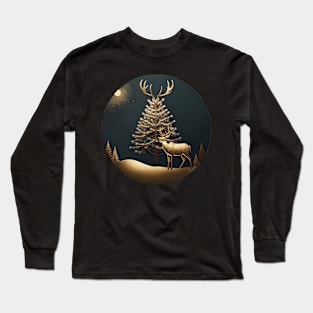 Golden reindeer Long Sleeve T-Shirt